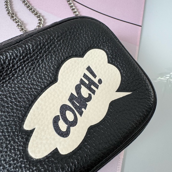 Coach Jamie Camera Bag With sign coach in Refine Pebble Leather Black - Picture 4 of 10